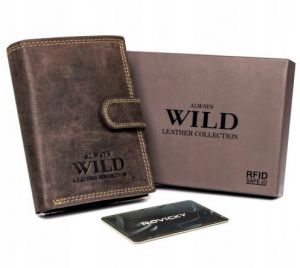 Hnedá pánska peňaženka Always Wild s prackou