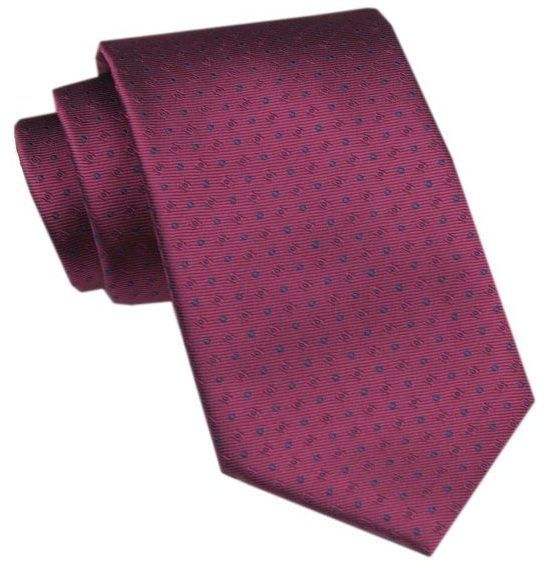 Trendy bordová pánska kravata so vzorom