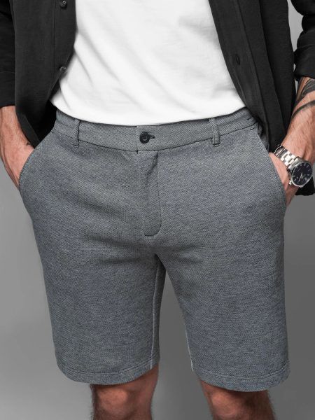 Čierne chino pánske kraťasy V2 SRCS-0149