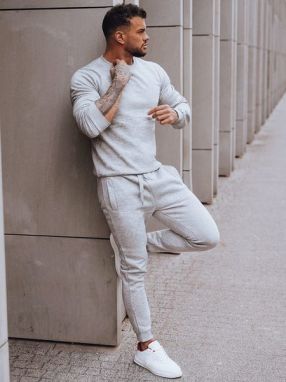 Sivá pánska tepláková súprava