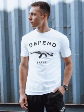 Biele tričko pre pánov DEFEND
