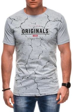 Pánske sivé tričko s nápisom ORIGINALS S2026