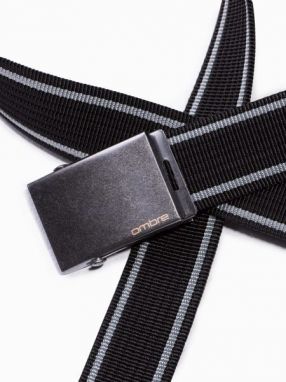 Čierny pánsky opasok A028