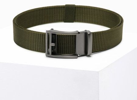 Športový pánsky opasok khaki A828