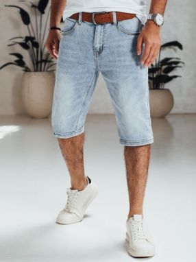 Trendy svetlé modré rifľové kraťasy