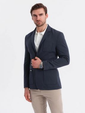 Športové granátové slim fit sako V3 BLZB-0101