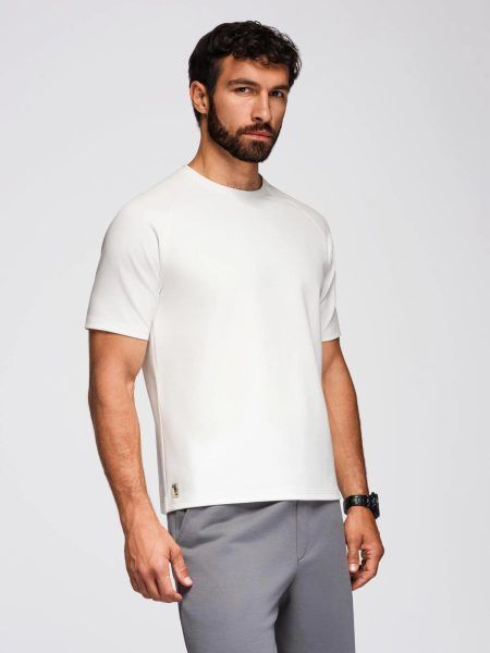 Basic biele tričko s krátkym rukávom V1 TSCT-0240