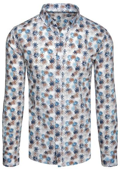 Zaujímavá pánska košeľa s kvetinovým vzorom