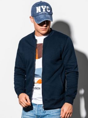 Elegantná granátová mikina na zips B1077