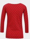 Červené dámske pruhované tričko ZOOT Karin galéria