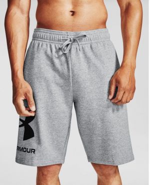 Kraťasy Under Armour UA Rival FLC Big Logo Shorts-GRY