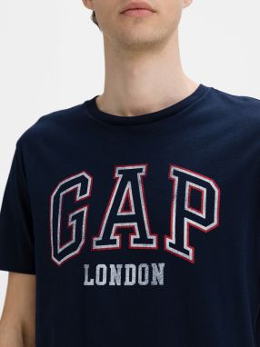GAP modré pánske tričko City s logom galéria