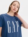 GAP modré šaty Logo T-shirt Dress galéria