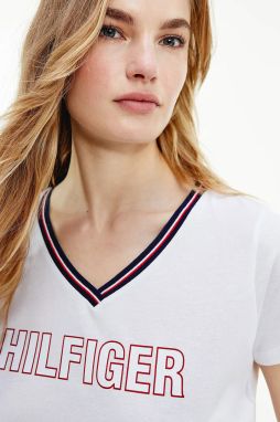 Tommy Hilfiger biele dámske tričko CN TEE SS s logom