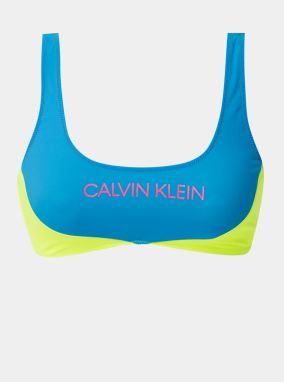 Calvin Klein modré horný diel plaviek s logom