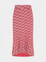 Tranquillo červené sukňa s geometrickými vzormi galéria