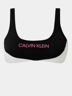 Calvin Klein čierne horný diel plaviek s logom