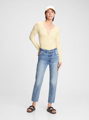 GAP modré straight džínsy Cheeky galéria
