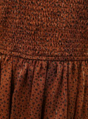 Hnedá vzorovaná blúzka VERO MODA galéria