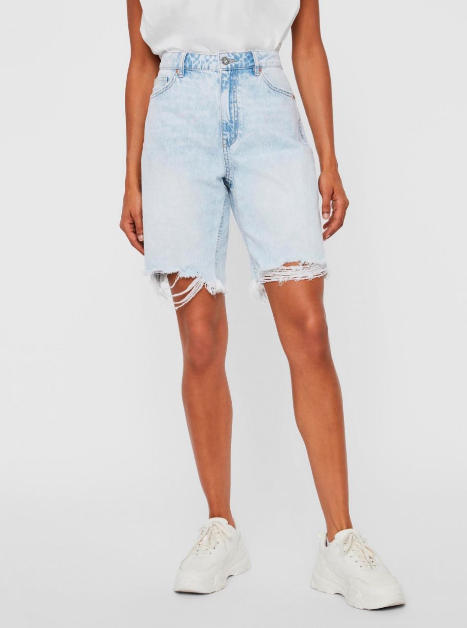 Svetlomodré rifľové kraťasy VERO MODA Carla