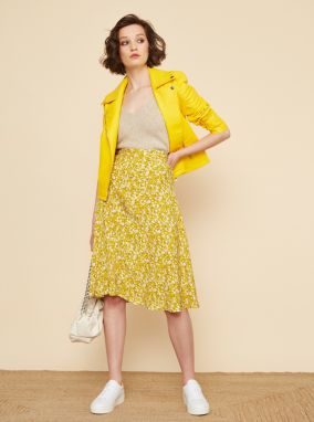 ZOOT žlté vzorovaná sukňa Kailyn