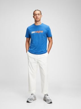 GAP modré pánske tričko Logo pocket galéria