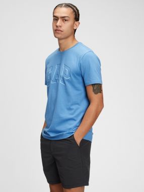 GAP modré pánske tričko Logo raised arch t