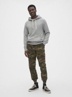 GAP zelené tepláky Slim Caanvas Joggers