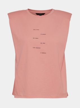 Vero Moda ružové tričko Hollie galéria