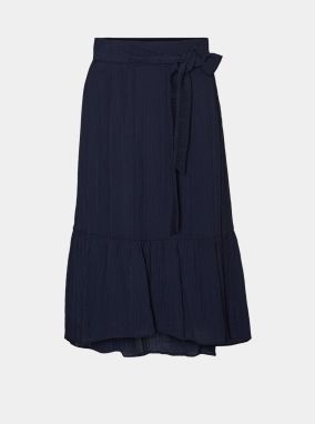Vero Moda modré midi sukňa Hajija galéria