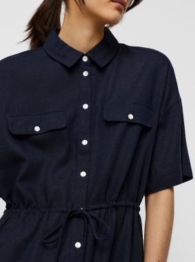 Vero Moda modré košeľové šaty Haf galéria