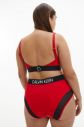 Calvin Klein červené spodný diel plaviek High Waist Bikini galéria