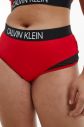 Calvin Klein červené spodný diel plaviek High Waist Bikini galéria