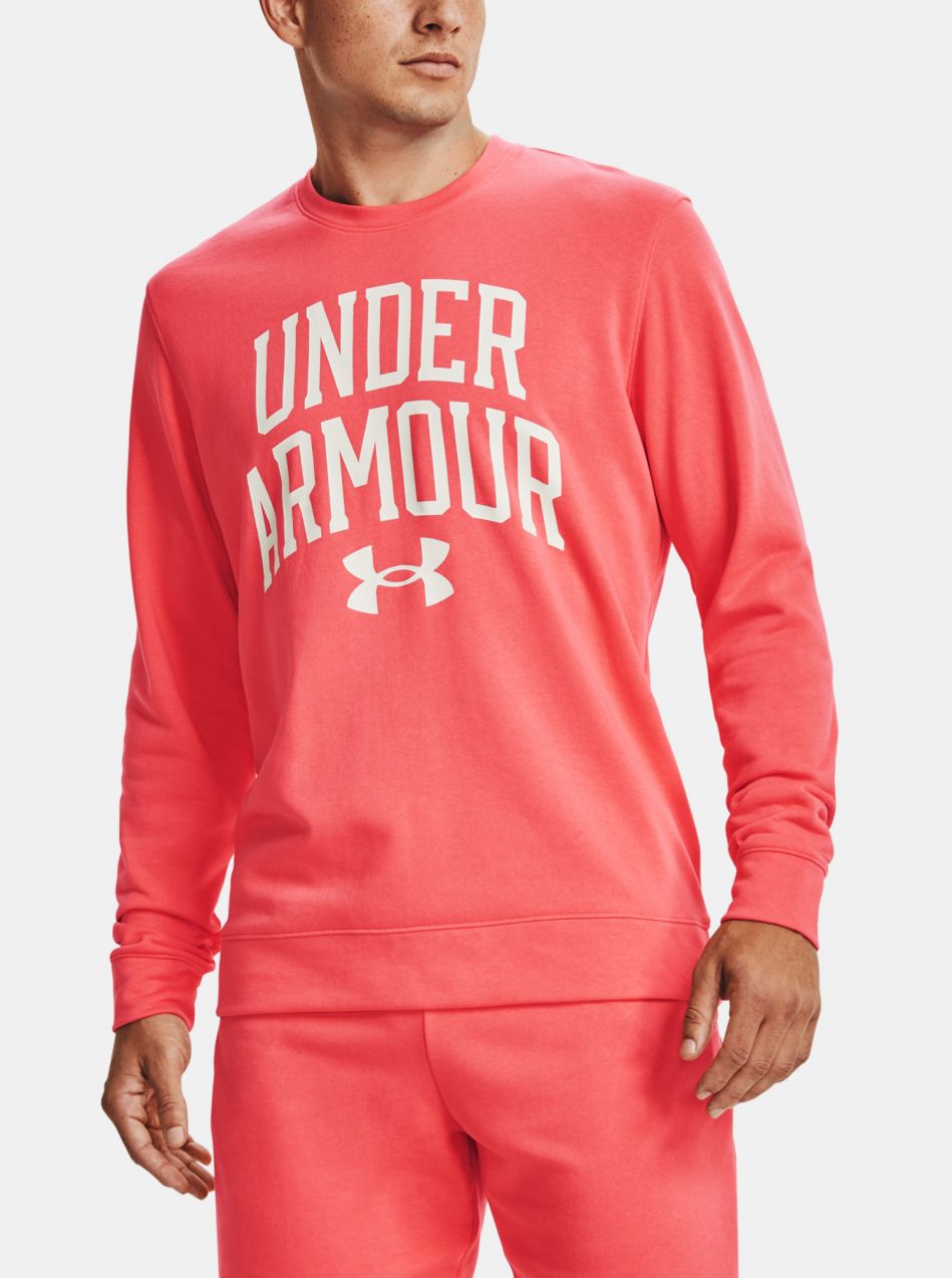 Under Armour pánska mikina UA RIVAL TERRY CREW-RED