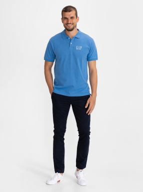 GAP modré pánske polo tričko Logo pique galéria