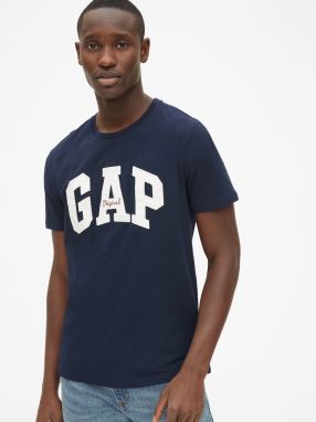 GAP modré pánske tričko s logom