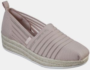 Skechers púdrové espadrilky s jutou Highlights 2.0 Homestretch Blush