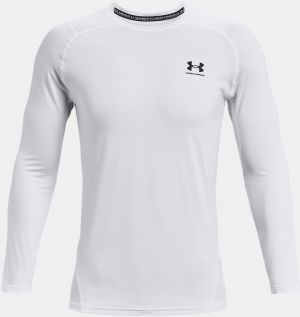 Under Armour biele pánske tričko UA HG Armour Fitted LS-WHT galéria