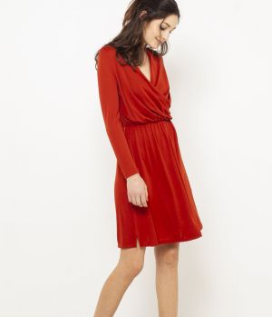 Spoločenské šaty pre ženy CAMAIEU - červená galéria