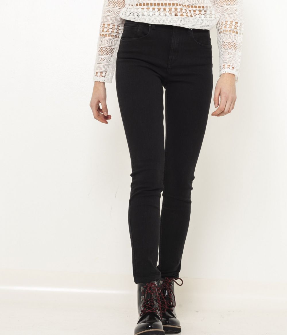 CAMAIEU čierne skinny fit džínsy