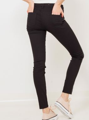 Tmavošedé slim fit nohavice CAMAIEU galéria