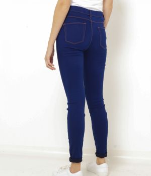 CAMAIEU modré slim fit džínsy galéria