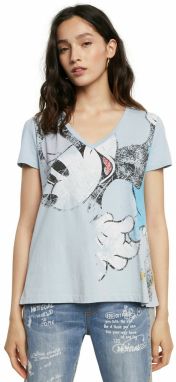 Desigual modré tričko TS Minnie