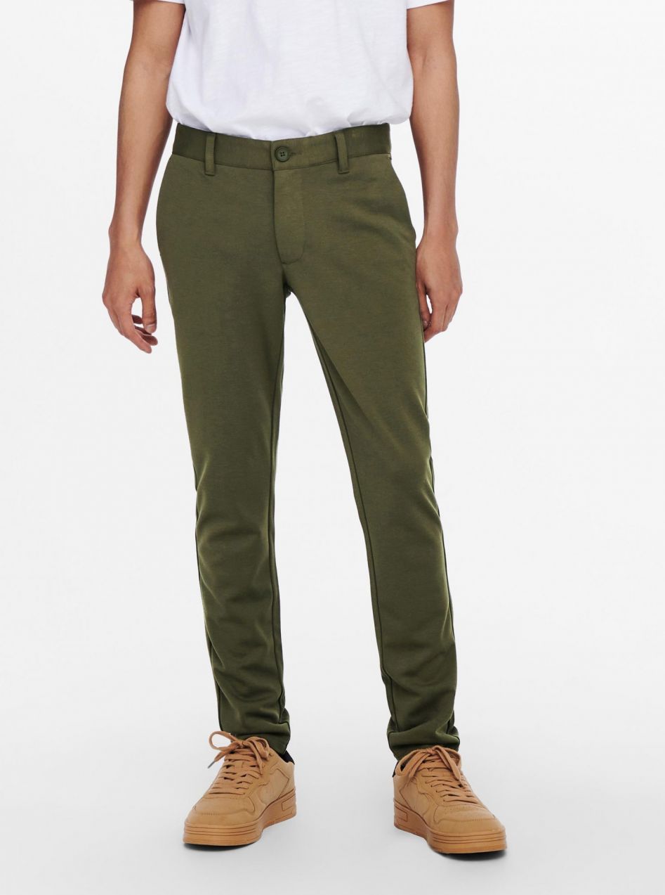 ONLY & SONS khaki pánske nohavice Mark