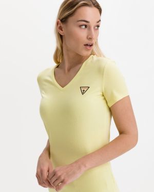 Guess žlté tričko Mini Triangle galéria