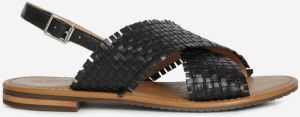 Geox čierne kožené sandále Sozy