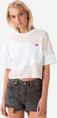 Converse biele crop top Rivarly