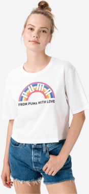 Puma biele dámske tričko Pride Graphic