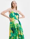 Guess zelené kvetované šaty Angelica galéria