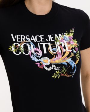Versace Jeans Couture čierne dámske tričko galéria